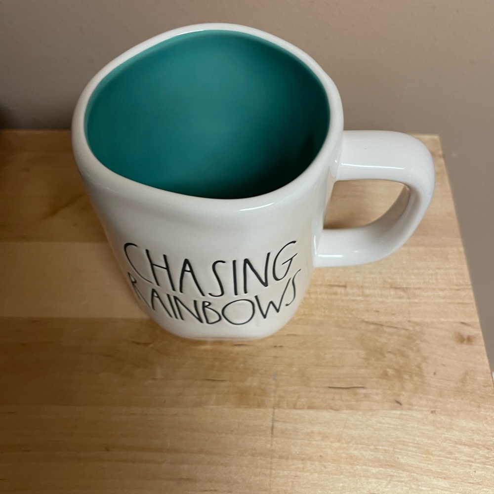 Rae Dunn Chasing Rainbows St Patrick's Day Mug Holiday Seasonal Decor 🍀 🌈 - Picture 2 of 3